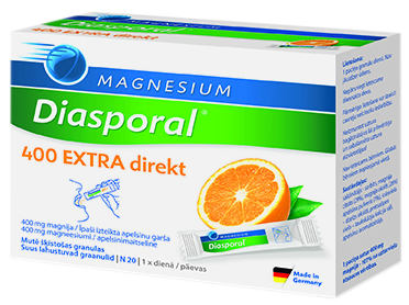MAGNESIUM Diasporal 400 Extra Direkt paciņas, 20 gab.