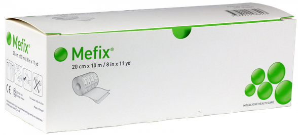 MEFIX 10м x 20см лейкопластырь в рулоне, 1 шт.