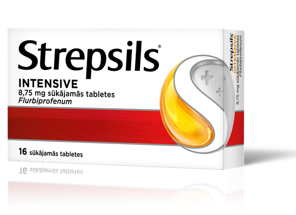 STREPSILS Intensive sūkājamās tabletes, 16 gab.