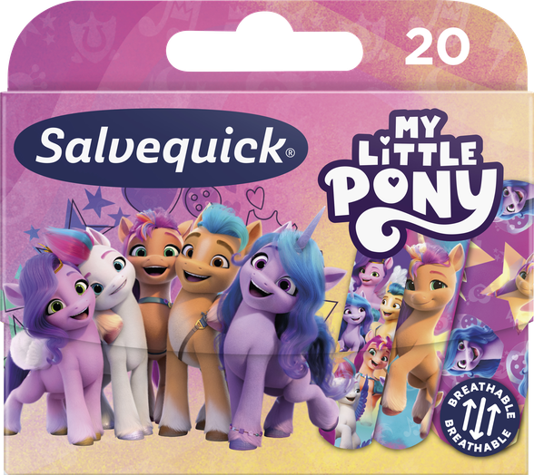 SALVEQUICK My Little Pony Bērniem plāksteris, 20 gab.