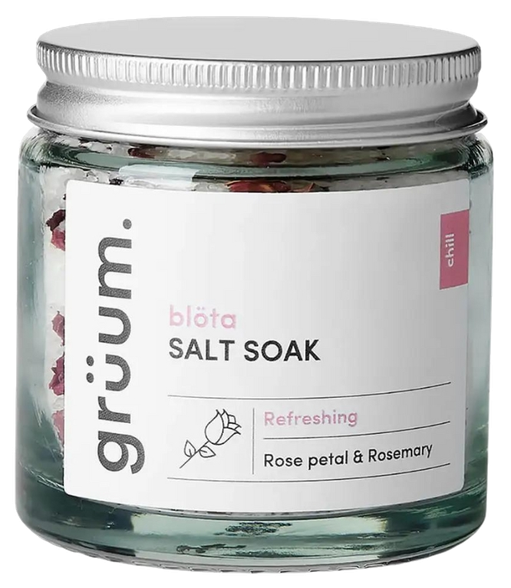 GRUUM Blota Rose Petal and Rosemary bath salt, 120 ml
