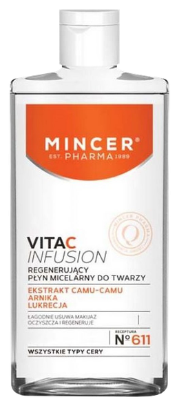 Mincer Vita C Infusion Nr. 611 micelārais ūdens, 500 ml