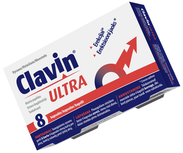 CLAVIN Ultra kapsulas, 8 gab.