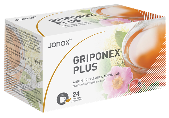 JONAX Griponex Plus tēja maisiņos, 24 gab.