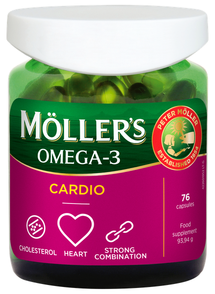 MOLLERS Omega-3 Cardio capsules, 76 pcs.