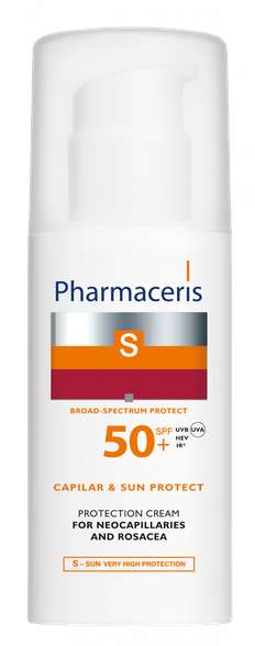 PHARMACERIS Capilar & Sun Protect SPF 50+ крем для лица, 50 мл