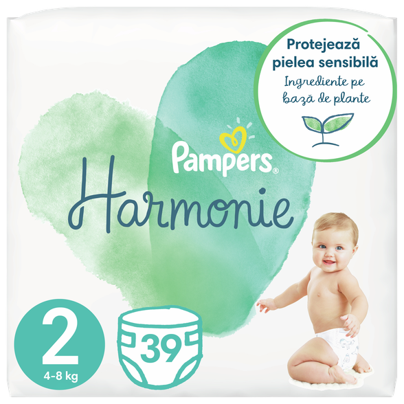 PAMPERS Harmonie 2 (4-8 kg) diapers, 39 pcs.