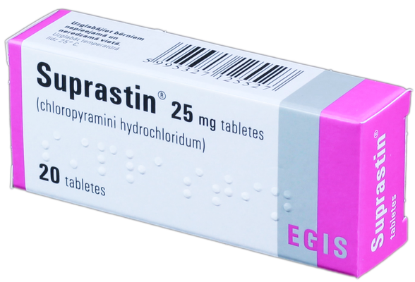 SUPRASTIN 25 mg tabletes, 20 gab.
