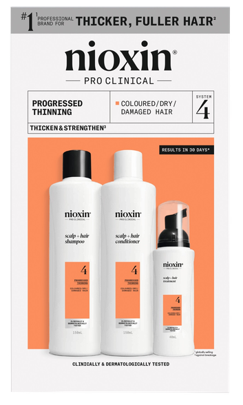 NIOXIN Hair Care System 4 Kit for Colored Hair with Progressed Thinning set, 1 pcs.