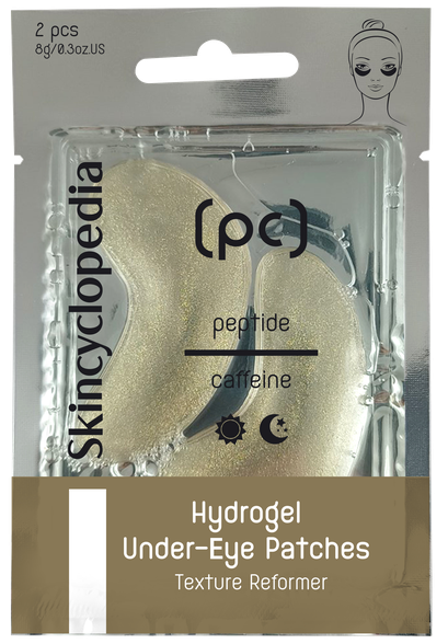 SKINCYCLOPEDIA With Peptides, Caffeine, Hyaluronic Acid and Collagen acu spilventiņi, 2 gab.