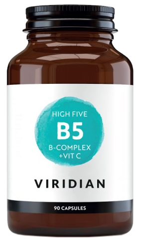 VIRIDIAN B5 B-Complex + Vit C kapsulas, 90 gab.