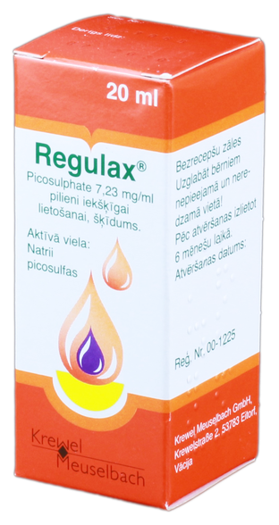 REGULAX PICOSULPHATE drops, 20 ml