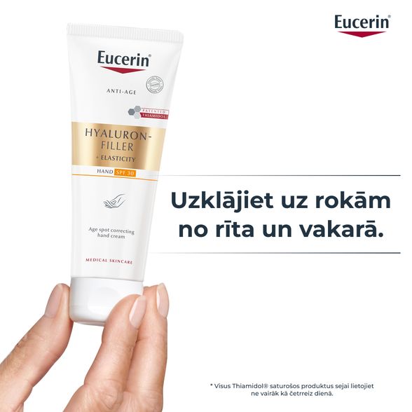 EUCERIN Hyaluron-Filler + Elasticity Age Spot Correcting SPF 30 roku krēms, 75 ml