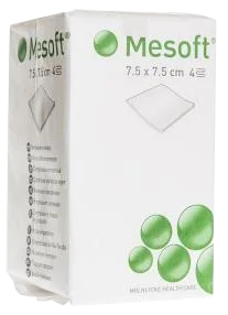 MESOFT   7.5x7.5 см четырехслойные нестерильные салфетки, 100 шт.