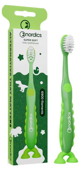 NORDICS Super Soft 2+ Green toothbrush, 1 pcs.