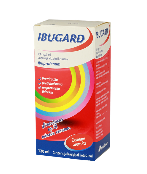 IBUGARD 100 mg/5 ml suspensija, 120 ml