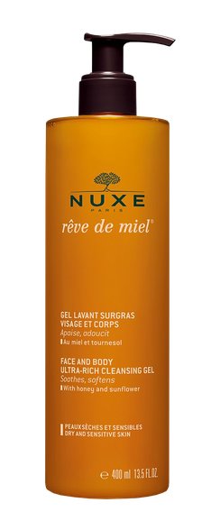 NUXE Reve de Miel Face and Body Ultra-Rich Cleansing dušas želeja, 400 ml