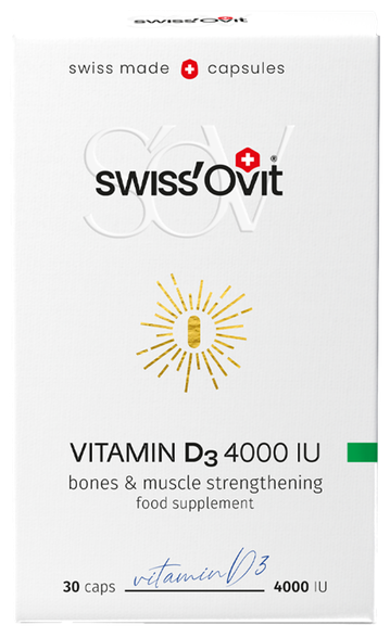 SWISS OVIT  Vitamin D3 4000 IU softgel capsules, 30 pcs.