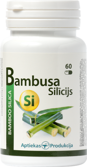 APTIEKAS PRODUKCIJA Bambusa Silīcijs kapsulas, 60 gab.