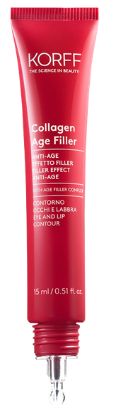 KORFF Collagen Age Filler pretnovecošanās līdzeklis acu un lūpu kontūrai, 15 ml