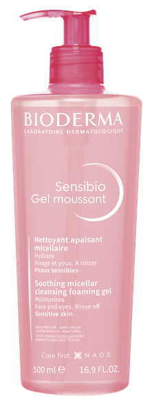 BIODERMA Sensibio Gel Moussant attīroša želeja, 500 ml