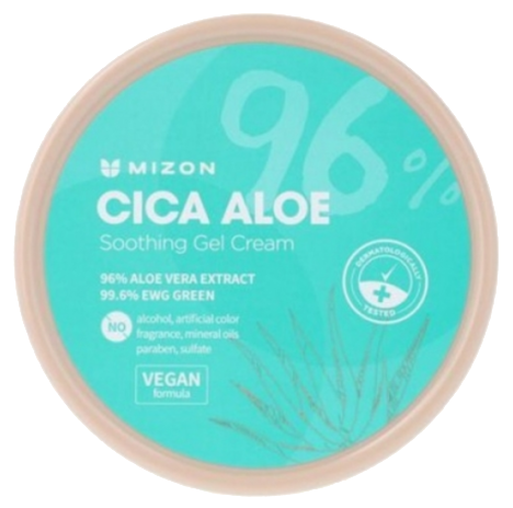 MIZON Cica Aloe 96% Moisturizing gel-cream, 300 ml