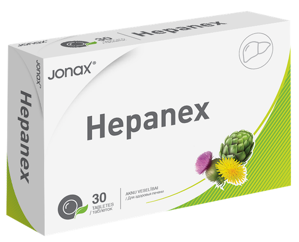 HEPANEX  Aknu veselībai tabletes, 30 gab.