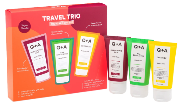 Q+A Travel Trio Bodycare (3x50 ml) комплект, 1 шт.