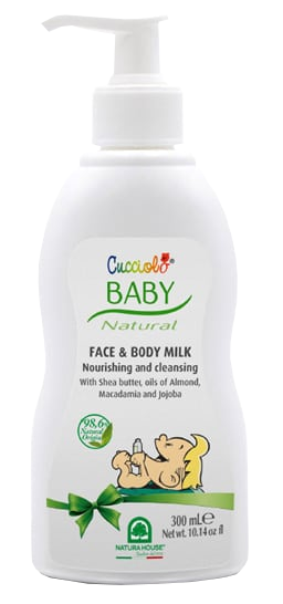 NATURA HOUSE Cucciolo Baby увлажняющая молочко для тела, 300 мл