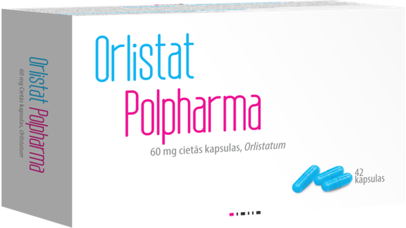 ORLISTAT POLPHARMA Polpharma 60 mg cietās kapsulas, 42 gab.