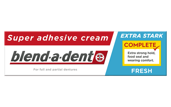 BLEND-A-DENT Fresh Mint denture adhesive, 47 g