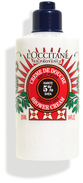 LOCCITANE Powdered Shea крем для душа, 250 мл