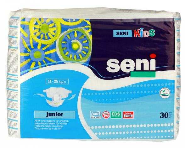 SENI Kids Junior 11-25 kg autiņbiksītes, 30 gab.