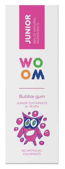 WOOM Junior Bubble Gum 6+ gadi zobu pasta, 50 ml