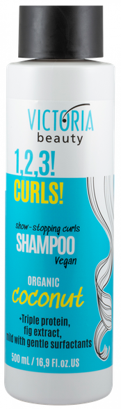 VICTORIA BEAUTY 1,2,3! Curls! for Curly Hair shampoo, 500 ml