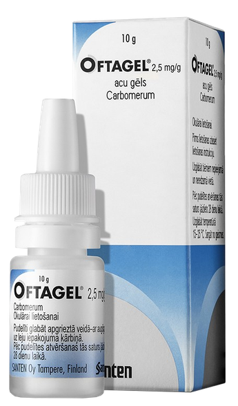 OFTAGEL 2,5 mg/g eye gel, 10 g