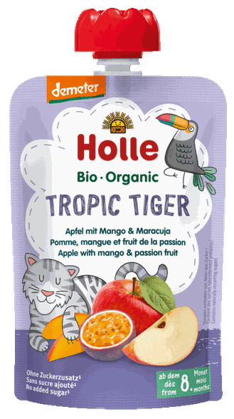 HOLLE Apple, mango and passion fruit puree, 100 g