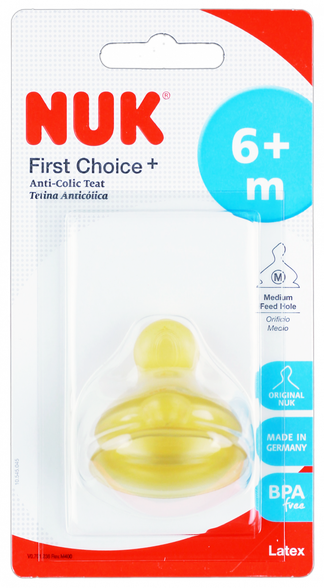 NUK First Choice Size 2 Latex pacifier, 1 pcs.