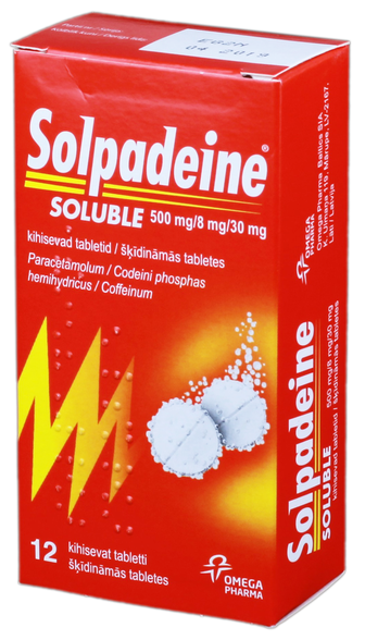 SOLPADEINE шипучие таблетки, 12 шт.