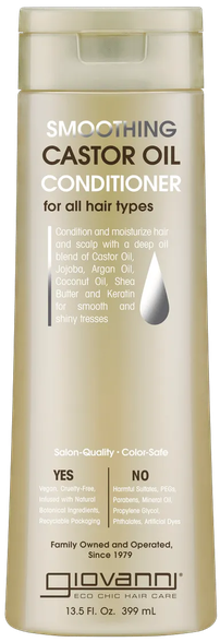 GIOVANNI Smoothing Castor Oil matu kondicionieris, 399 ml