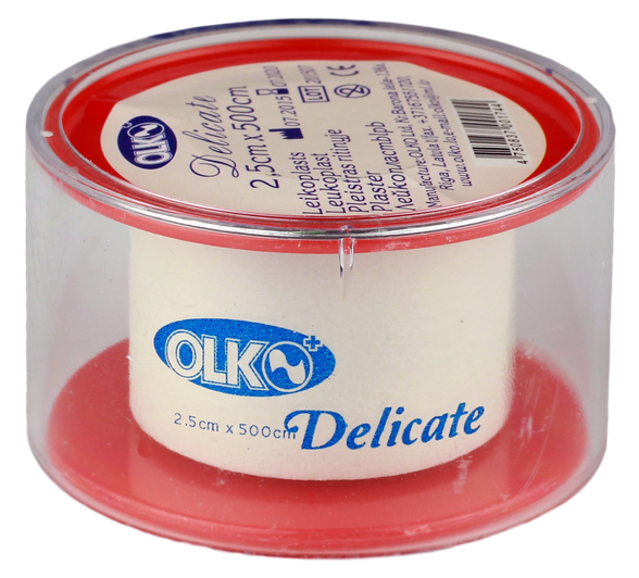 OLKO  Delicate  2.5 x 500 см лейкопластырь в рулоне, 1 шт.