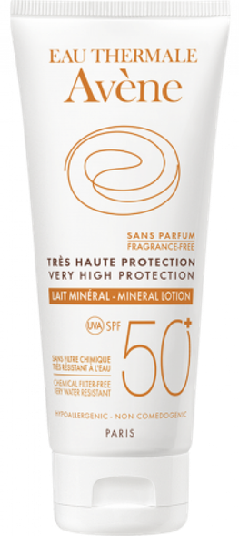 AVENE Very High Protection Mineral Lotion SUN SPF50+ солнцезащитное средство, 100 мл