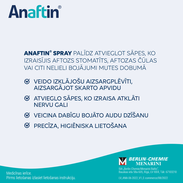 ANAFTIN  Spray aerosol, 15 ml