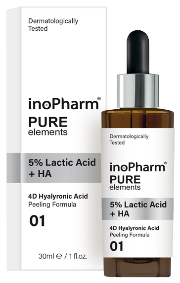 INOPHARM 5% Lactic Acid + HA serum, 30 ml