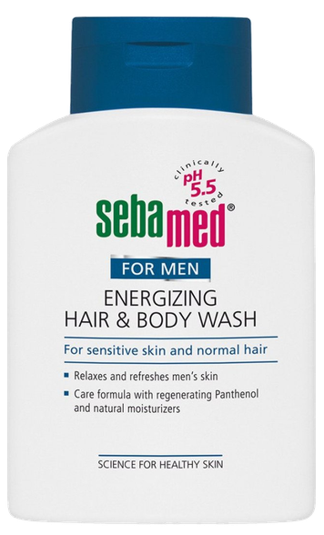 SEBAMED Energizing Hair & Body šampūns, 200 ml