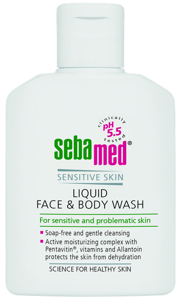 SEBAMED Liquid Face & Body For Sensitive And Problematic Skin detergent, 50 ml