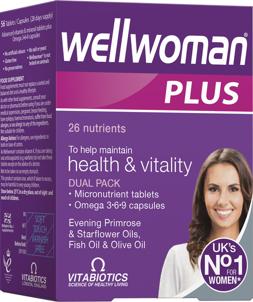 WELLWOMAN  Plus Omega 3-6-9 pills + capsules, 56 pcs.