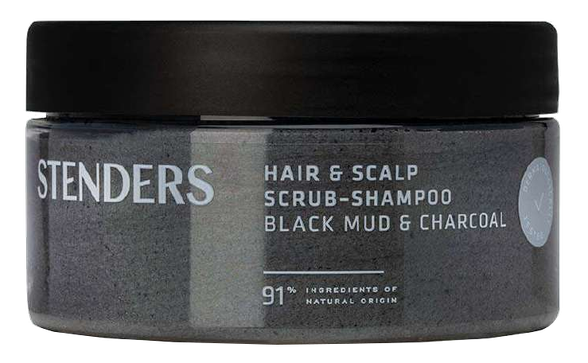 STENDERS Black mud & Charcoal Scrub shampoo, 300 g