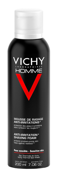 VICHY Homme Anti-Irritation skūšanās putas, 200 ml