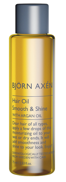 BJORN AXEN Smooth & Shine hair oil, 75 ml